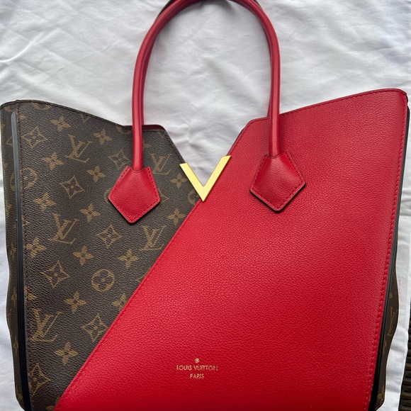 Louis Vuitton kimono red canvas tote bag - Picture 10 of 12